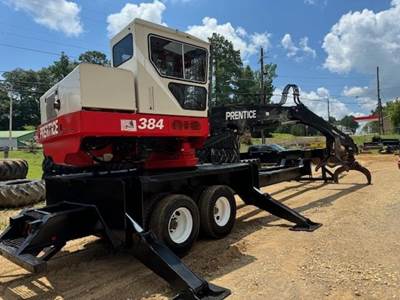 Prentice 384 Trailer-Mounted Log Loader