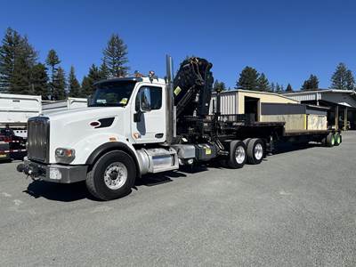 Peterbilt 567 Crane Truck - 2015 PETERBILT 567 Knuckle Boom Crane, 18 Spd