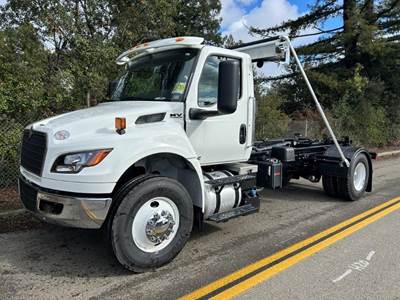 International MV Single Axle Hooklift Truck - Cummins, 300HP, 6 Speed Allison Rds Automatic