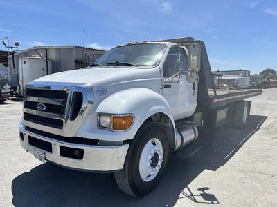 Ford F-750 Single Axle Rollback Tow Truck - Cummins, 240HP, Automatic