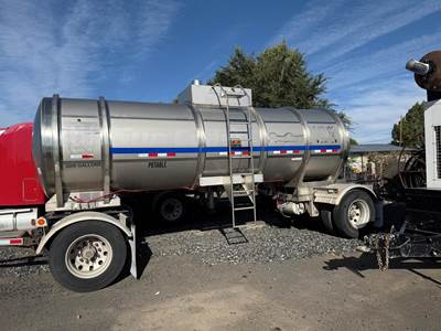 Polar Single Axle Stainless Steel Water Tank Trailer - Intraax, Fixed Axle