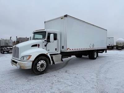 Kenworth T270 28 ft Box Truck - 280HP, 6 Speed Allison Hs Automatic, Roll up Door, Liftgate