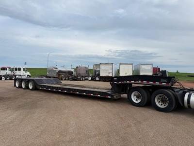 Witzco Challenger 48x96 Tri Axle Steel Lowboy Trailer - Air Ride, Fixed Axle