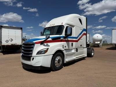 Freightliner Cascadia 126 Single Axle Sleeper Semi Truck - Raised Roof Sleeper, Detroit 400HP, 12 Speed Dt12 Amt