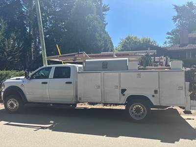 2022 RAM 5500 Crew Cab Mechanic / Service Truck - Stahl Mechanic Body - Crane - Air-n-arc