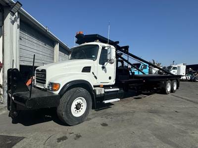 Mack Granite CV713 Flatbed Truck