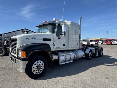 Mack Pinnacle CHU613 Tri Axle Sleeper Semi Truck - 505HP