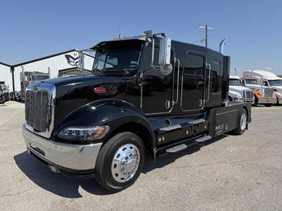 Peterbilt 335 Single Axle Sleeper Semi Truck - Cummins 215HP, 6 Speed Automatic