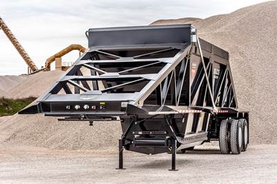 Brazos Pit Boss 40x96 Tandem Axle Steel Belly Dump Trailer - Spring