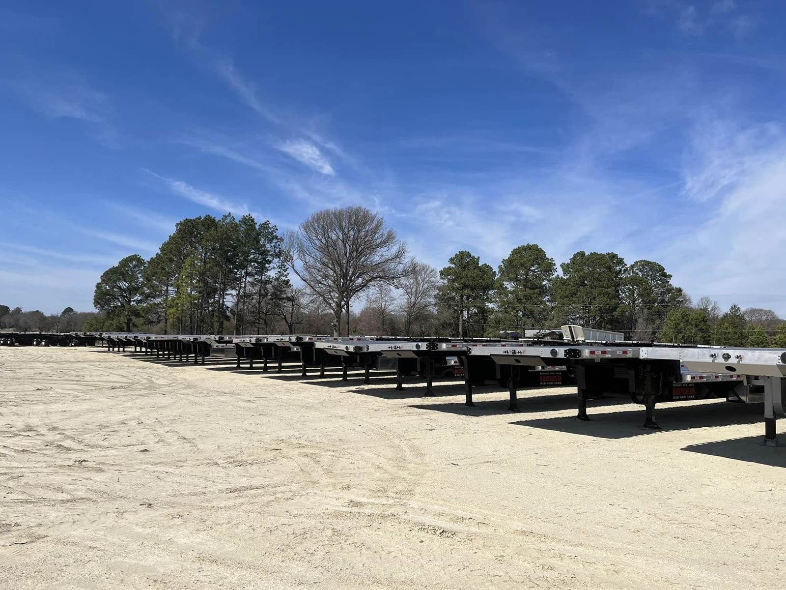 2024 Brazos 53x102 Combination Drop Deck Trailer Air Ride, Sliding Spread Axle For Sale