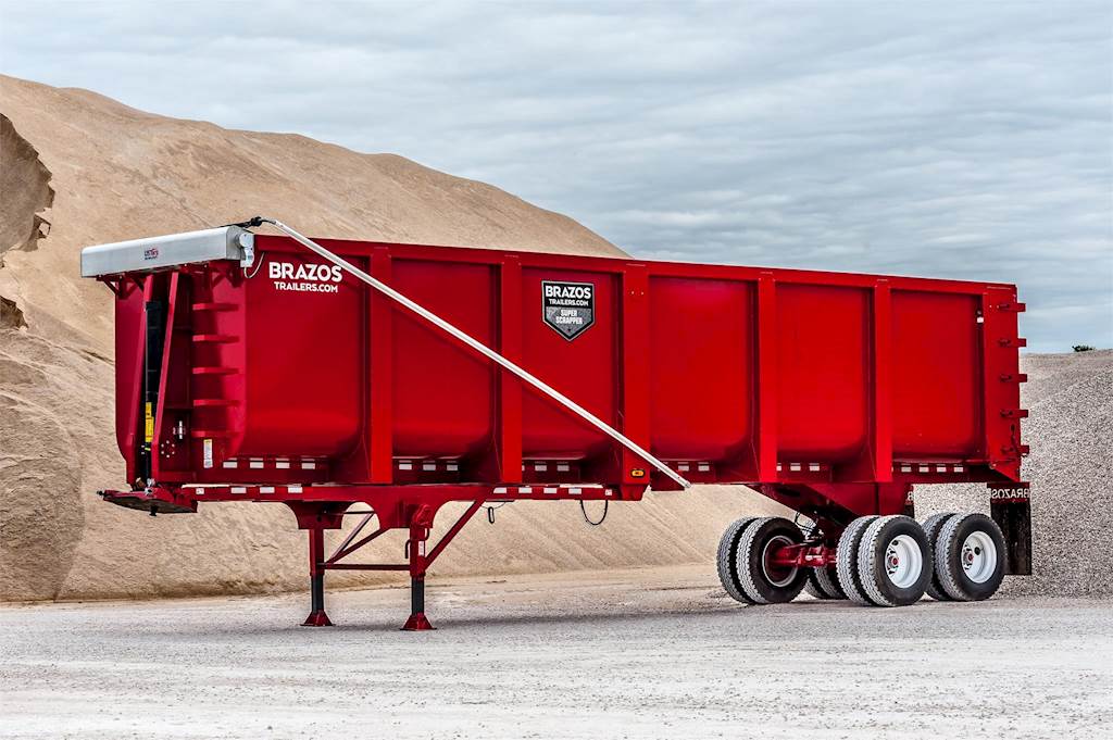 2024 Brazos 36' Elliptical Super Scrapper End Dump Trailer For Sale