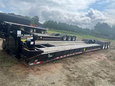 2026 Brazos 55T28WLB Lowboy Trailer