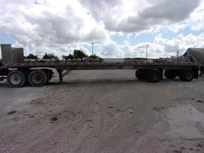 1988 East 48' X 102" // ALUMINUM // AIR RIDE // LIGHT WEIGHT Flatbed Trailer