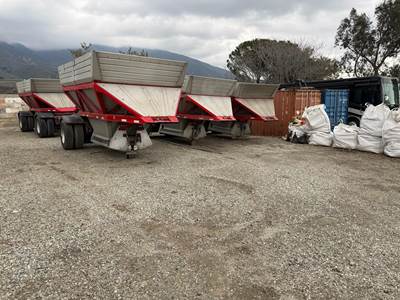 Beall Single Axle Aluminum Belly Dump Trailer - Spring