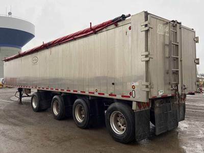 2015 Trout River Aluminum Shuttle Floor Belt Trailer 48 ft long / Live Bottom / Walking floor / Grain Trailer / 4 Axles 88 Cu Yard