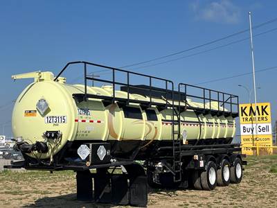 2012 Heil 38,000 Liter / 10,000 Gallon / Tri axle Crude Oil Aluminum 2 compartments Tank Trailer / TC 407
