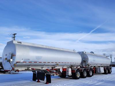 2008 Columbia 62,000 Liter / 16,400 Gallon Super B Fuel Aluminum Tanker Trailer TC 406 / Gasoline/ Diesel