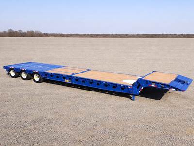 2007 Aspen 48 Ton Scissorneck / Folding Neck Tri axle Trailer 51' Long and 9' 6" Wide