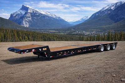 2004 Scona 51' Long and 9' Wide Scissorneck / Folding Neck Tri axle Trailer