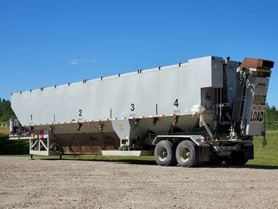 2010 APPCO 4,000 CUBIC FT SAND MOBILE STORAGE PIG DRY BULK TANK TRAILER ...