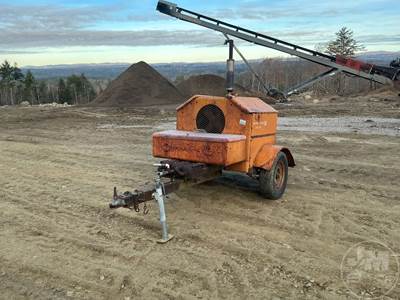 Portable Air Compressor, 4 Cyl, Gas, Mounted On, Single Axle, Trailer, Ball