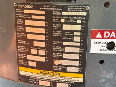 Snorkel A46JE Dismantled Parts