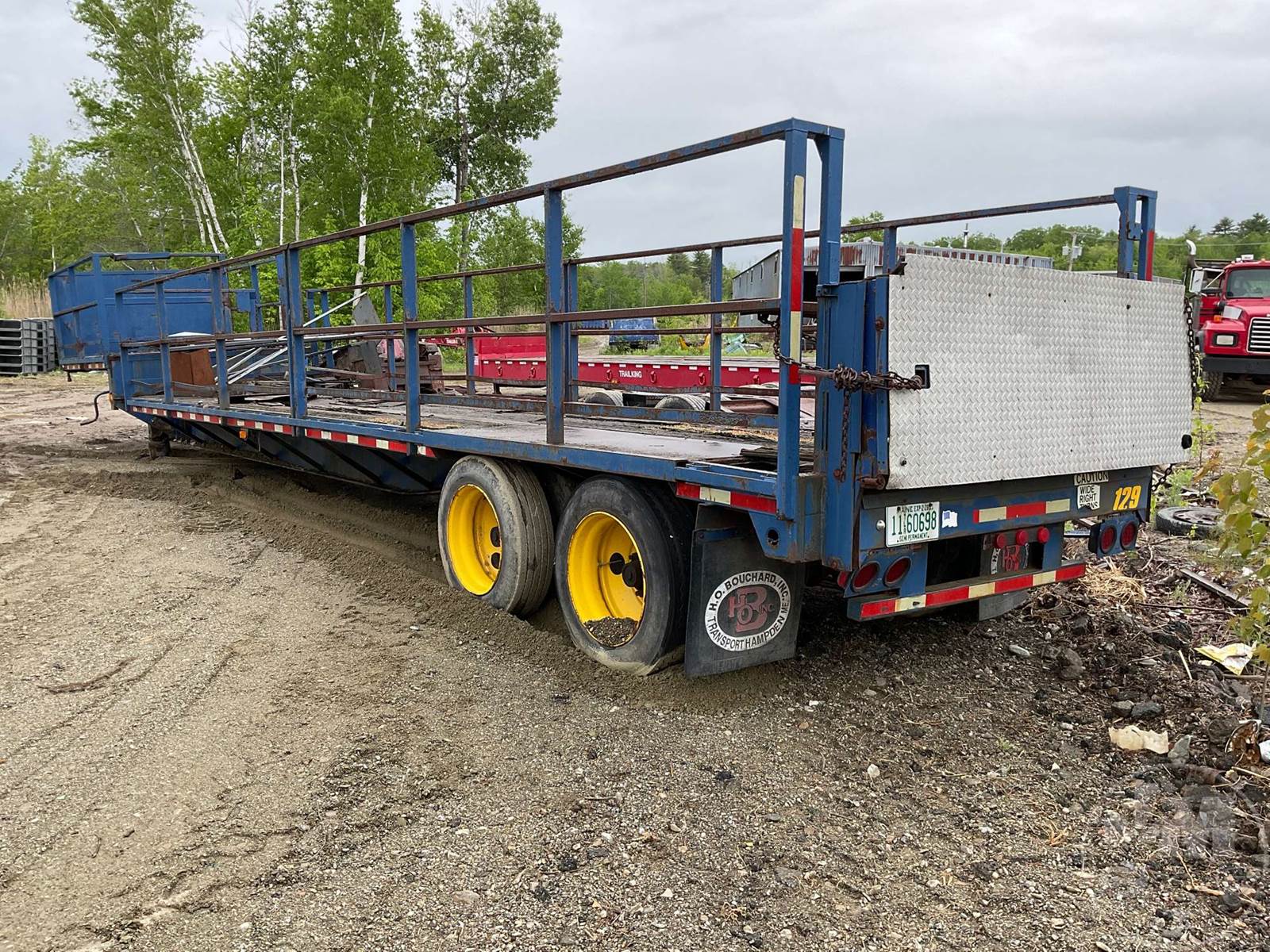48'X96" Steel Stepdeck Trailer, 10' Top Deck, Wood Decking, Tandem Axle