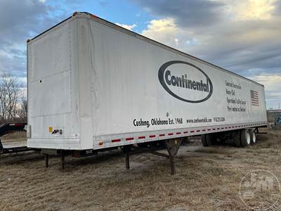 53'X102", Trailer, Tool, Box, 53' Aluminum Roof, Plywood Lined, Tandem Axle,