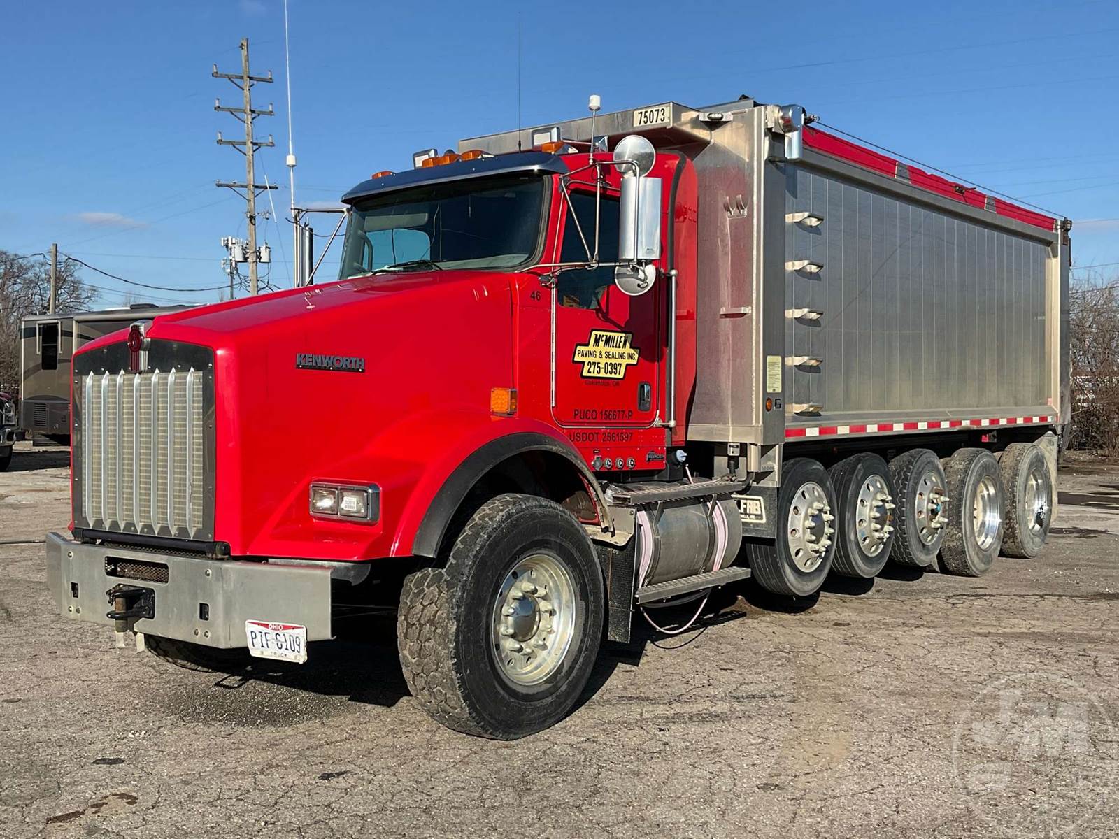 2014 Kenworth T800 Five Axle Dump Truck For Sale Columbus, OH