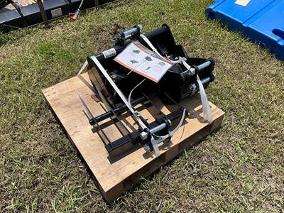 AGROTK 12EX-SET5 Excavator Attachment Set with 10" & 22" Buckets, 16" Rake, Quick Hitch, Ripper
