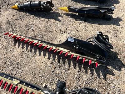 Unused Future 58" Hydraulic Sickle Bar Mower for Mini Excavator, 25 mm Pin