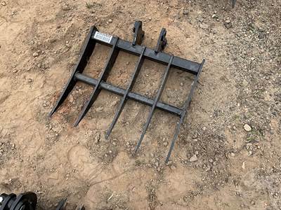 Unused Future 19" 5-TOOTH Mini Excavator Rake Attachment, 25 mm Pin