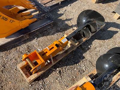 GIYI Auger Attachment to Fit CAT 303, 40 mm Pin, 16" Auger Bit