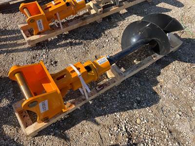 GIYI Unused Auger Attachment to Fit CAT 305, 50 mm Pin, 16" Bit