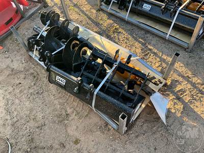 GIYI Mini Excavator Attachment Set, Qty (8), 25 mm Pin, Rake/Buckets/Auger