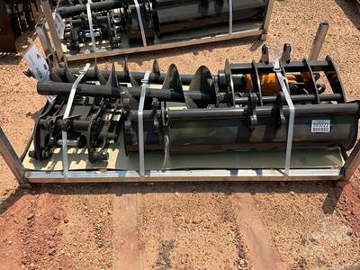 GIYI Mini Excavator Attachment Package with Buckets, Augers, Rake & Ripper