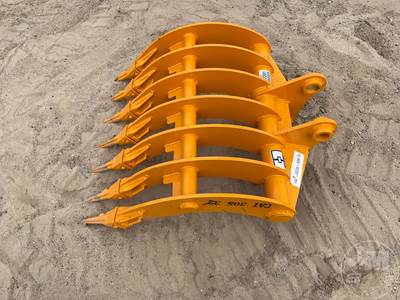 GIYI Rake with Teeth Excavator Attachment to Fit CAT 305
