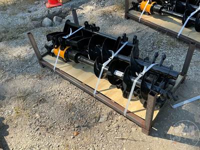Unused GIYI Mini-Excavator Attachment Kit w/ Buckets, Ripper, Grapple & Auger