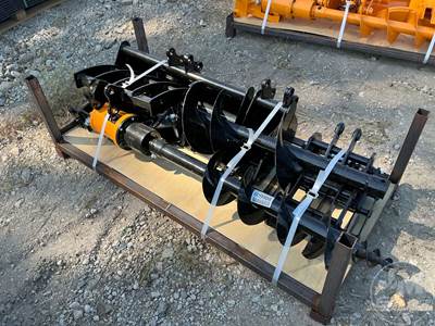 Unused GIYI Mini-Excavator Attachment Kit, 25 mm Pin, Buckets, Grapple & Auger Driver