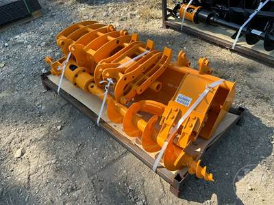 GIYI Mini-Excavator Attachment Kit, 30 mm Pin, Buckets Grapple Ripper Auger