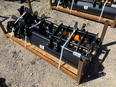 GIYI Set of 8 Excavator Attachments with Rake, Ripper, Augers & Buckets