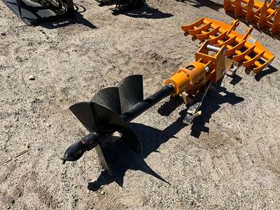 Unused 16" Auger with Drive Motor to Fit Cat 303, 45 mm Pin