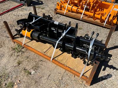 GIYI Excavator Attachment Lot, Rake, Ripper, Grabber, 12" & 16" Augers, 8"/24"/32" Buckets