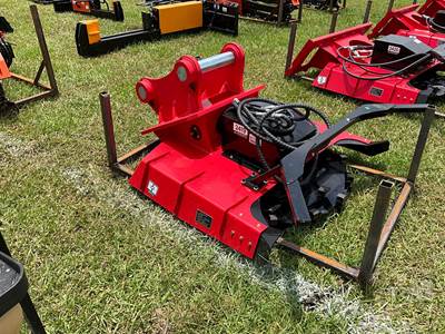 GIYI GY-EDM320 Disc Mulcher Excavator Attachment, 39" Cutter, 56 Blades, Flow 30-60