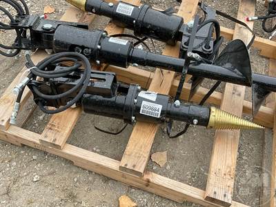 MIVA Hydraulic Wood Drill Attachment for 1-3 Ton Excavator, 25 mm Pin