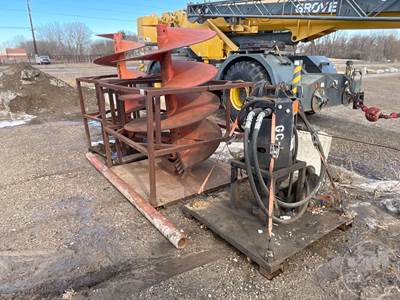 PENGO DV-20 Variable Speed Auger with CAT 312 Adapter, 51" & 36" Bits