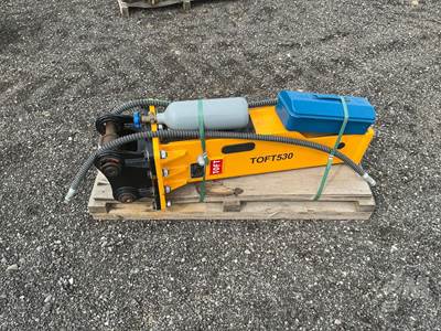 Unused Toft 530 Excavator Breaker, 60 mm Pin, with Bit and Priming Kit