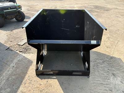 KC 2.0 Cubic Yard Skid Steer Hopper with Fork Pockets