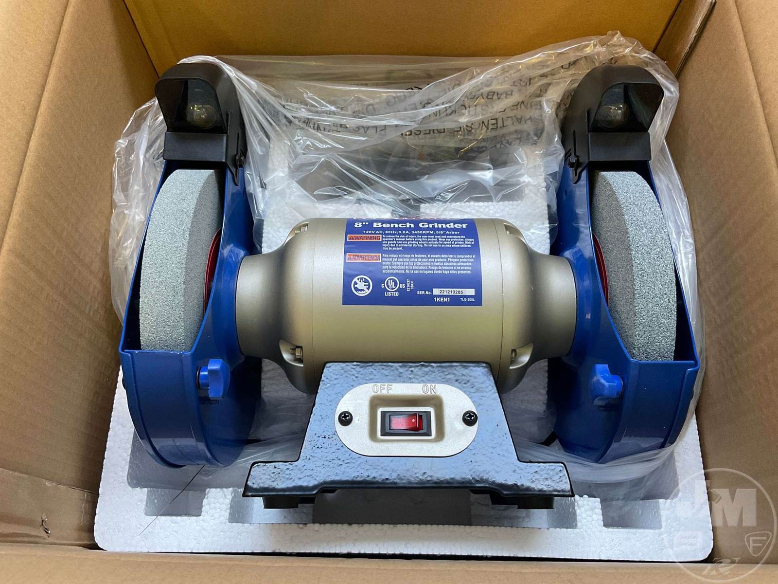 8 In. Single Speed Bench Grinder, For Sale Cleveland, TX 382304