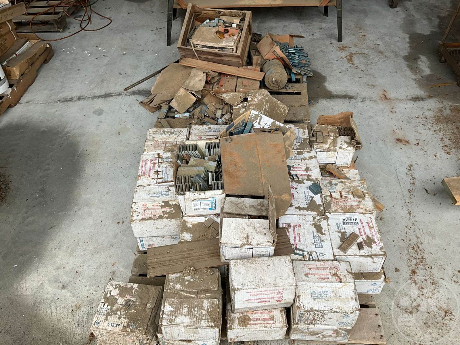 (2) Pallets Of Boxes Of Misc Size DuoFast Industrial Staple Gun